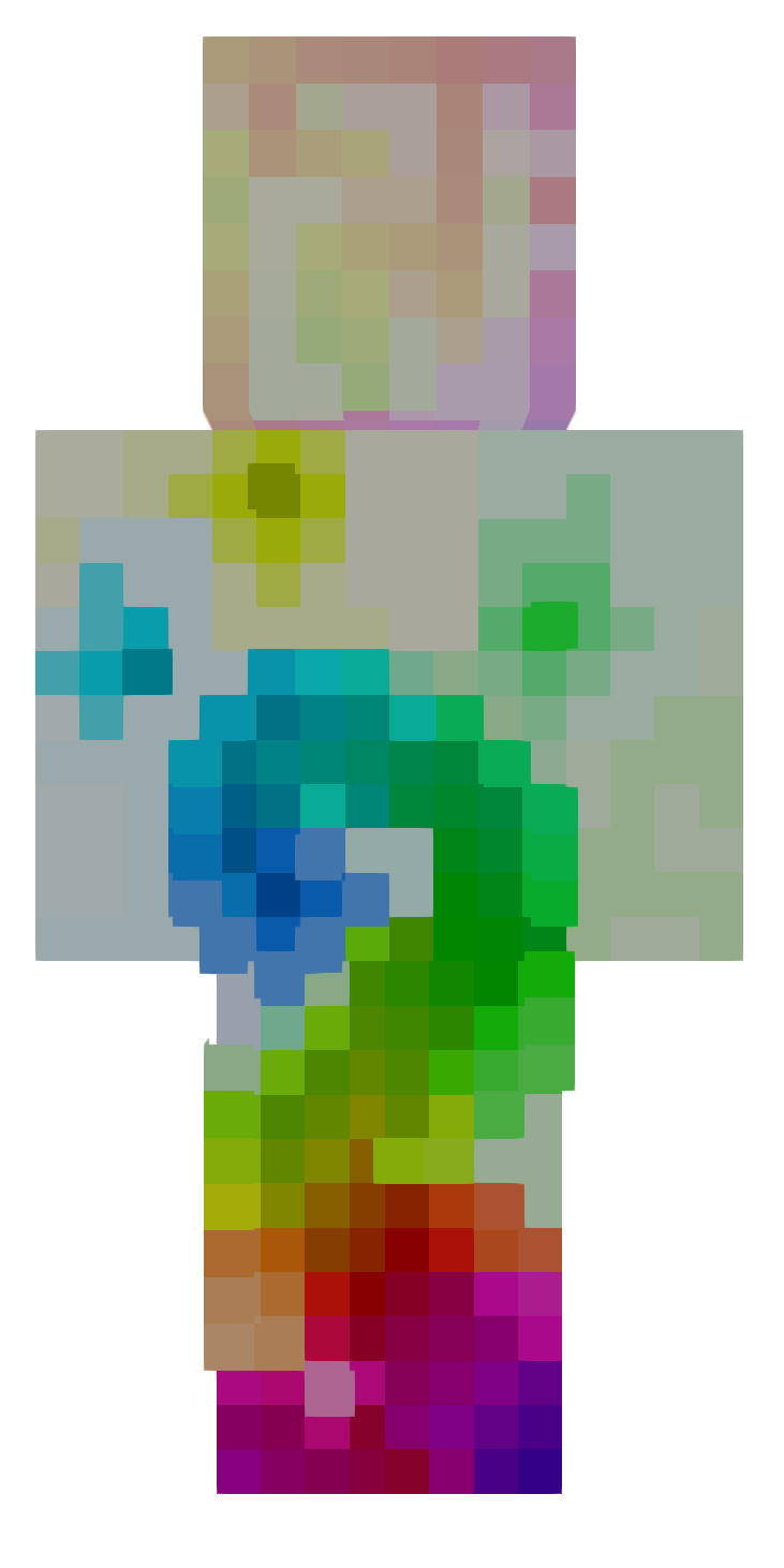 Rainbow Skin; Inverted Colors {SizArts} – Rückseite