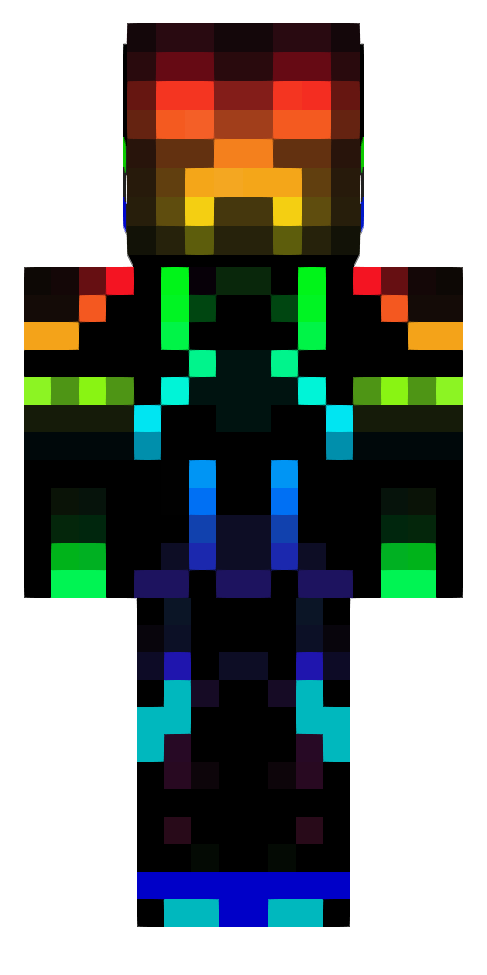 RGB Creeper skin image