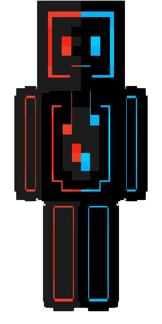 Neon robot red/blue skin