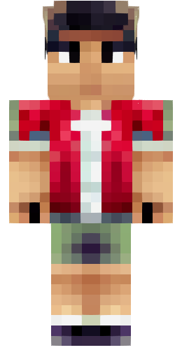 Skin Guy in a red shirt