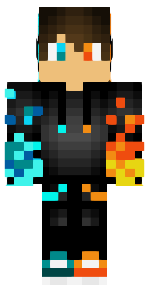 Skin Hyper Pixel Water & Fire Boy