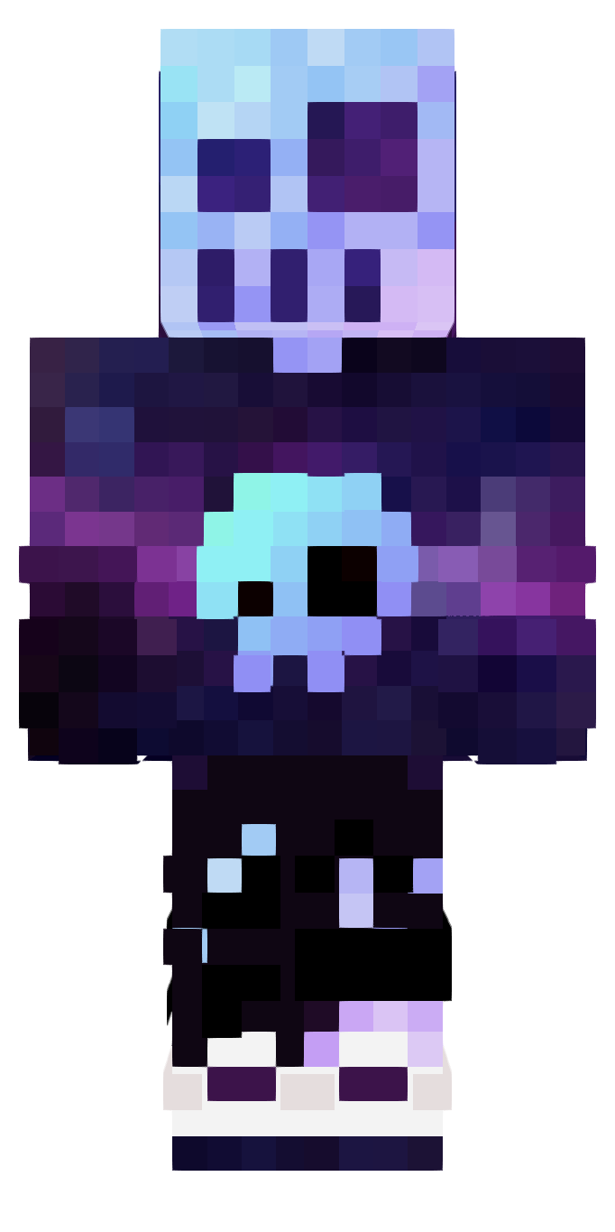 Neon scull skin