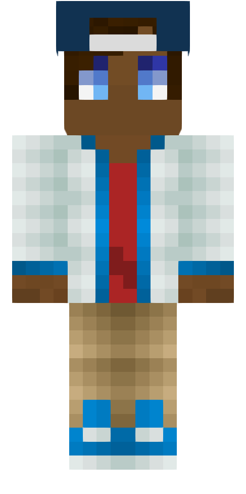 Little blue boy skin