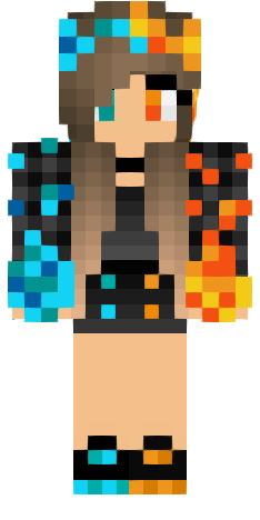 Skin fire water girl