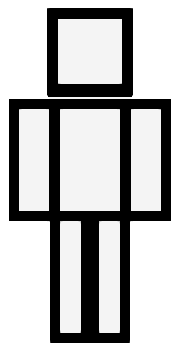 Black Outline Skin zepředu