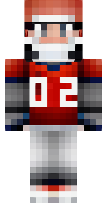 Skin American football player