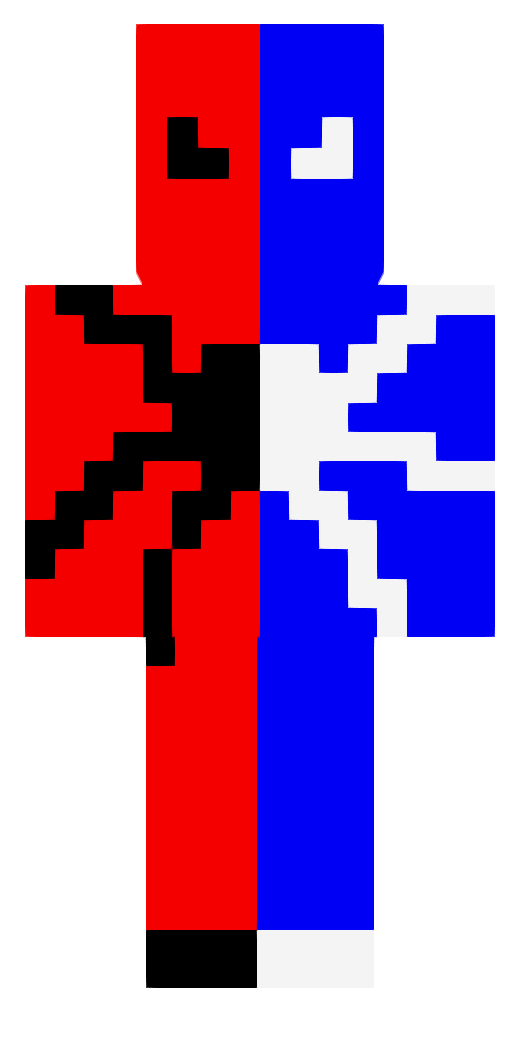 Skin Blue spider man and red spider man 