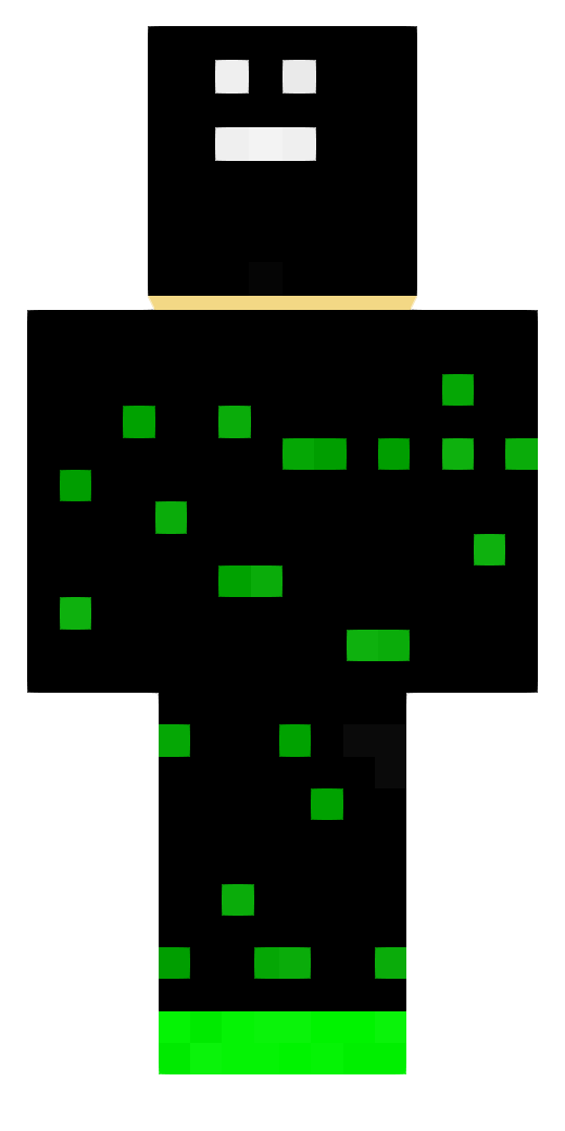 Black and green dots creeper  – frente