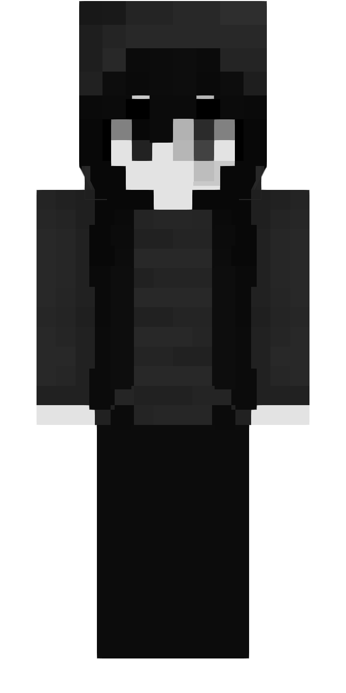 Cute gray girl skin