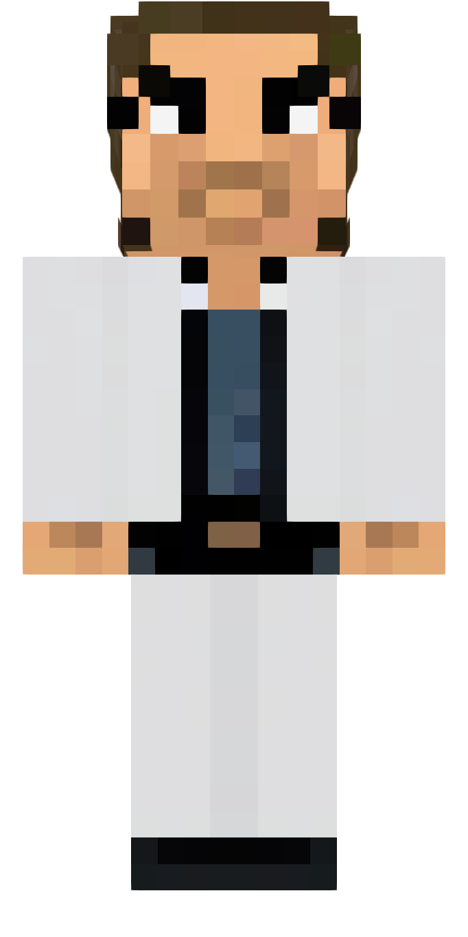 The Man in a white suit skin image