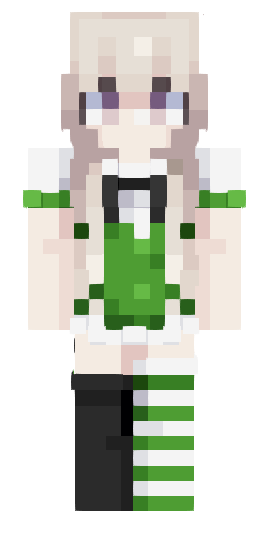The green girl skin image