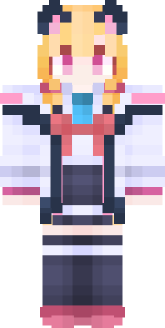 The girl cat skin