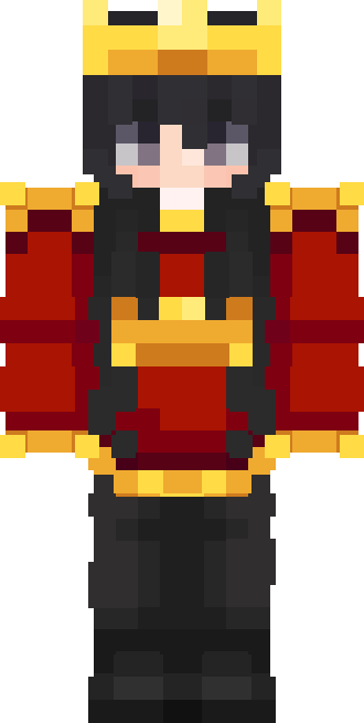 Skin red gold CP skin female