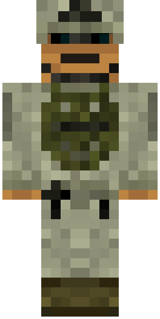 Skin Military man