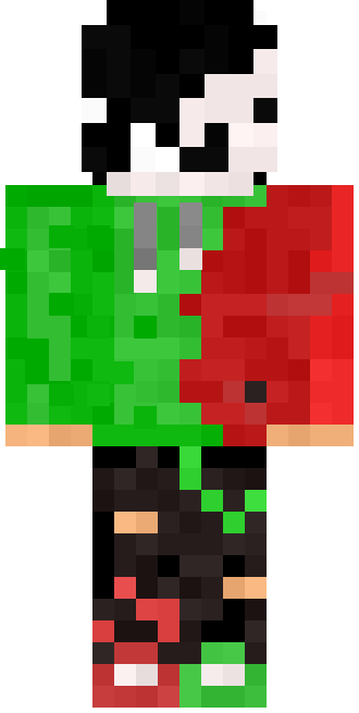 deeam red and green skin
