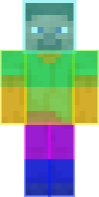 Neon Steve skin