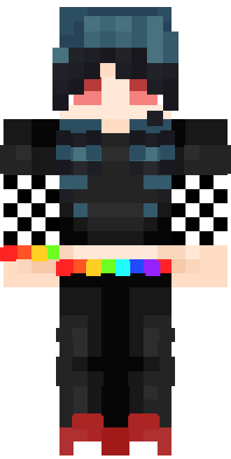 scene girl skin