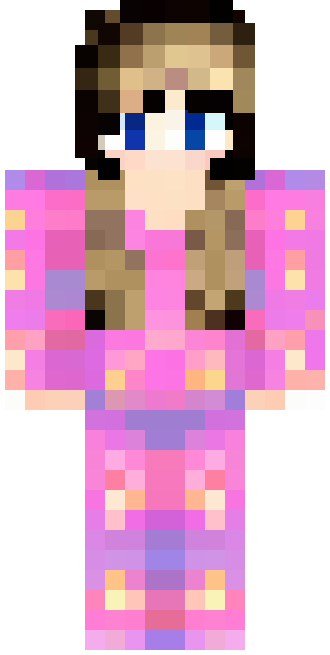 Girl in pajamas skin