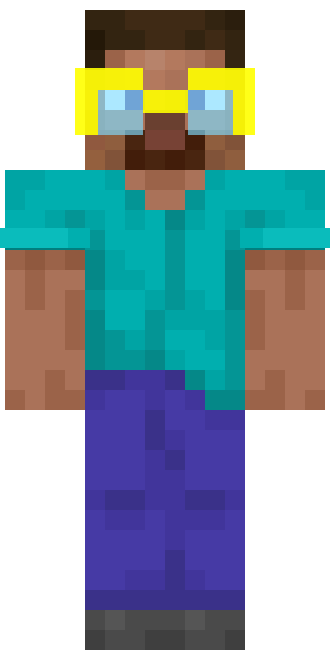 Steve with glasses skin