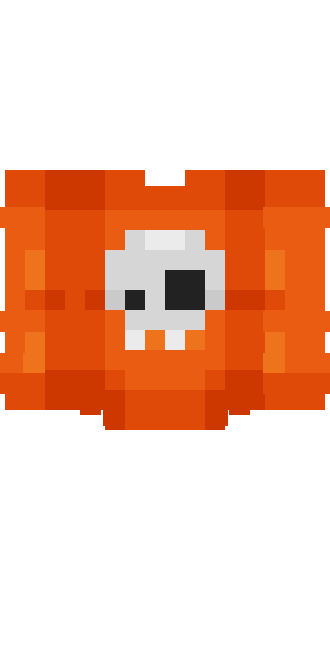 fixed orange sweater with skull base skin