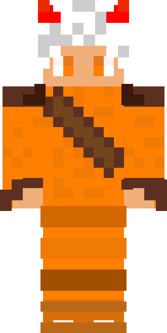 The orange demon skin