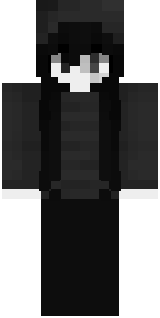 Cute gray girl skin