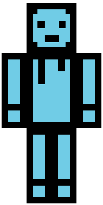 Blue skin