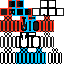 Neon robot red/blue υφή