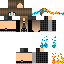 fire water girl textură