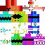 Rainbow knite – textura